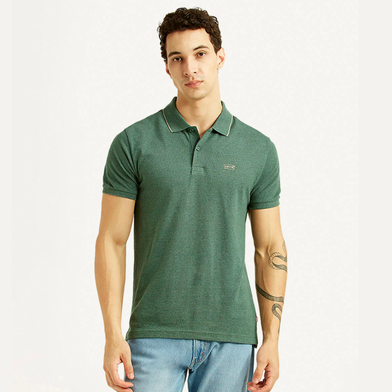 Buy Men's Textured Slim Fit Polo T-shirt Online in Nepal - Online Shopping Nepal - Online Clothing Shop Nepal