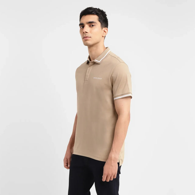 Solid Slim Fit Polo T-shirt - Aadima Nepal -online shopping Nepal - Fashion -Buy Clothing Online  in Nepal