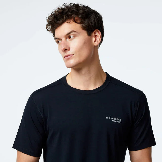 Columbia O Neck Black Casual T-Shirt - Aadima Nepal -online shopping Nepal - Fashion -Buy Clothing Online  in Nepal