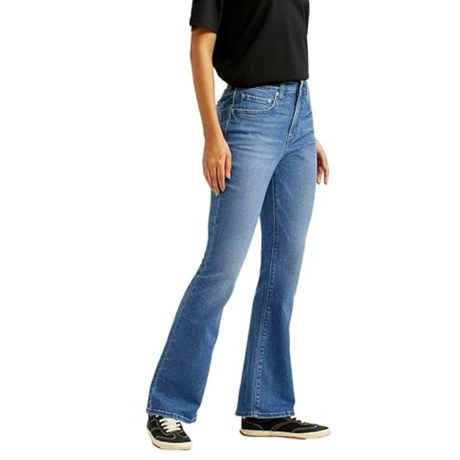 Buy Levi's Women's Mid Rise Flared Fit Blue Jeans Online in Nepal - Online Shopping Nepal - Online Clothing Shop Nepal
