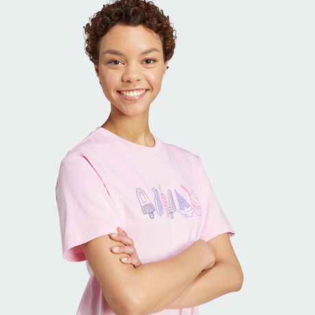 Buy Adidas Lounge Food W Graphic Tee Online in Nepal - Online Shopping Nepal - Online Clothing Shop Nepal