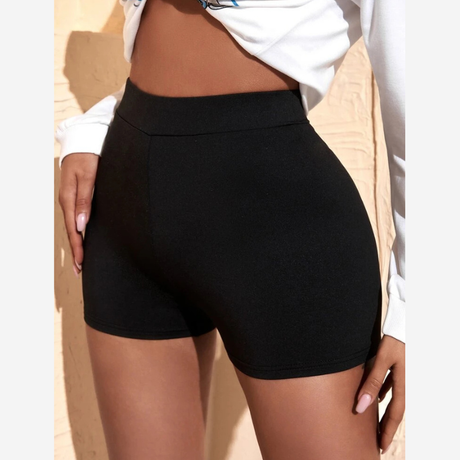 Buy SXY Spring And Summer Black Wide-Waisted Motorcycle Tight Shorts Online in Nepal - Online Shopping Nepal - Online Clothing Shop Nepal