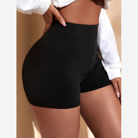 Buy SXY Spring And Summer Black Wide-Waisted Motorcycle Tight Shorts Online in Nepal - Online Shopping Nepal - Online Clothing Shop Nepal