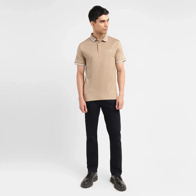 Solid Slim Fit Polo T-shirt - Aadima Nepal -online shopping Nepal - Fashion -Buy Clothing Online  in Nepal