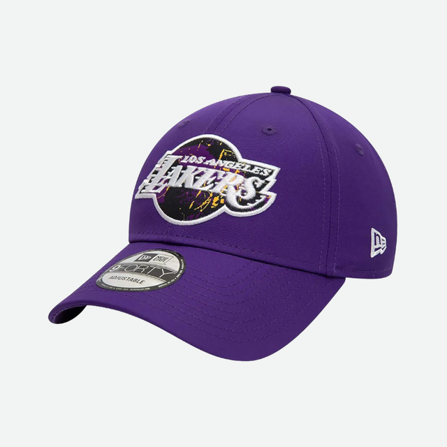 New Era Lakers NBA Print Infill 9FORTY Cap
