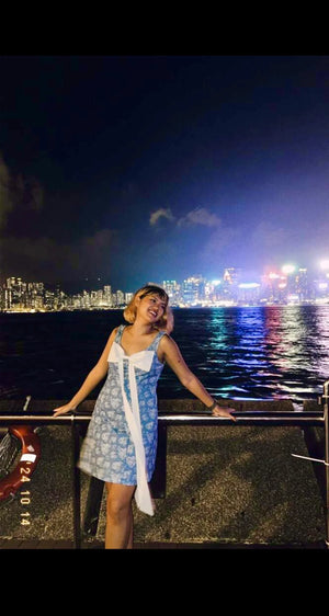 Floral Pattern Sleeveless Dress - Aadima Nepal -online shopping Nepal - Fashion -Buy Clothing Online  in Nepal